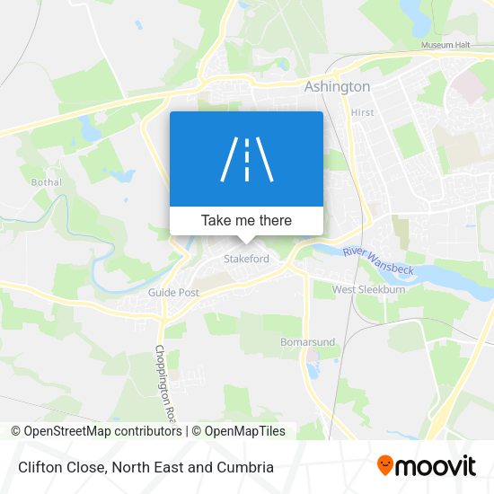 Clifton Close map
