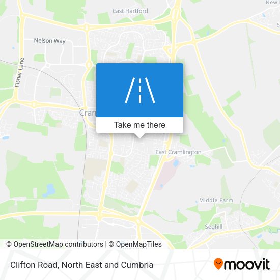 Clifton Road map