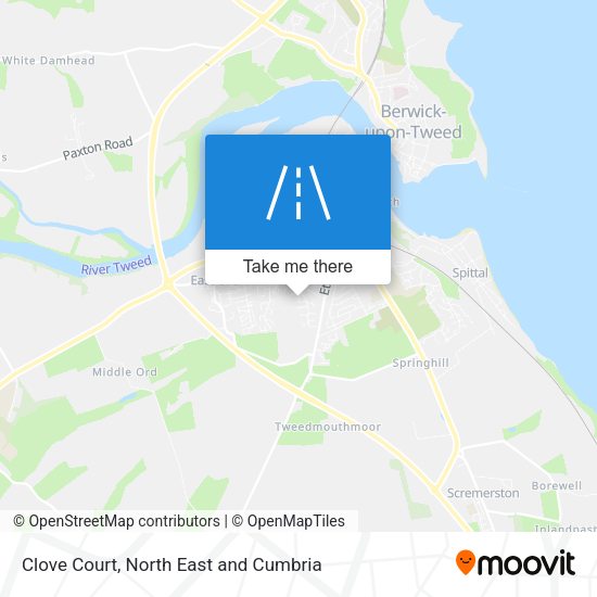 Clove Court map