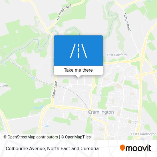 Colbourne Avenue map