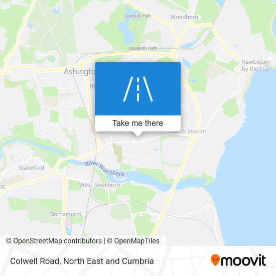 Colwell Road map