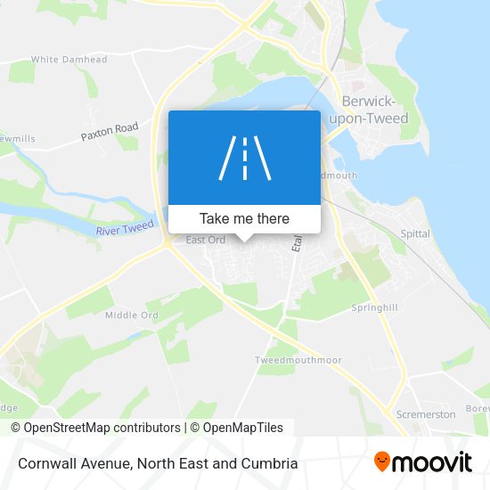 Cornwall Avenue map