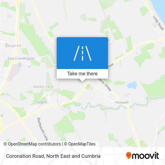 Coronation Road map