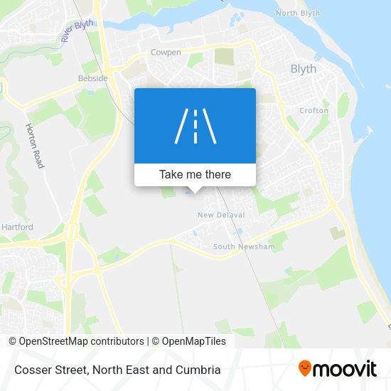 Cosser Street map