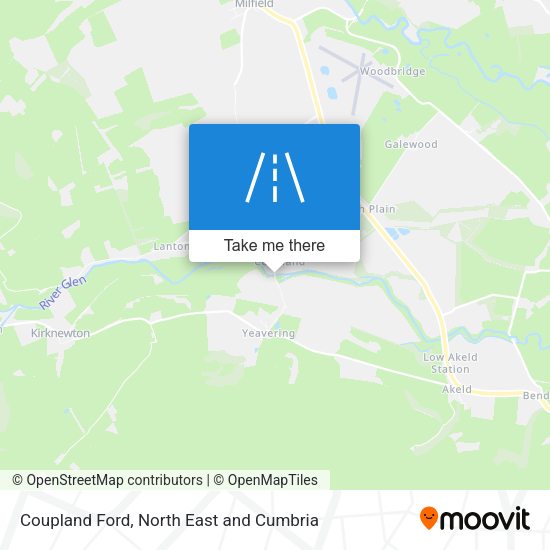 Coupland Ford map