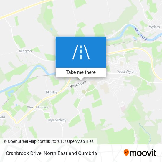 Cranbrook Drive map