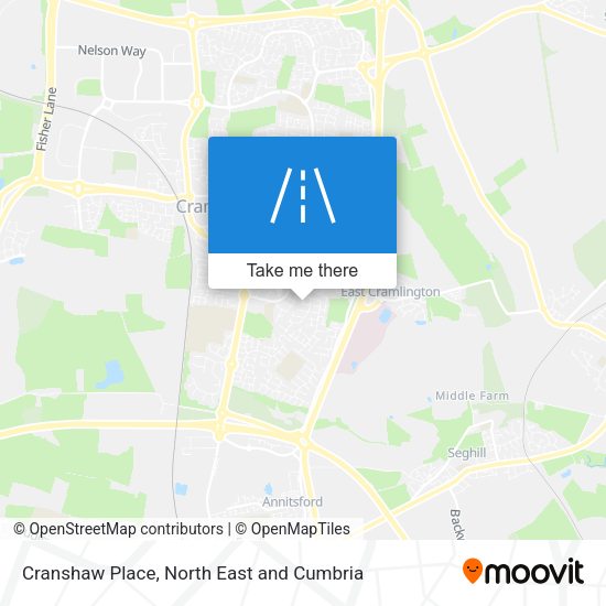 Cranshaw Place map