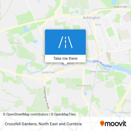 Crossfell Gardens map