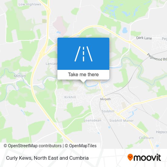 Curly Kews map