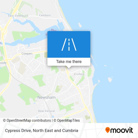 Cypress Drive map