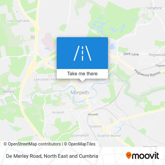 De Merley Road map