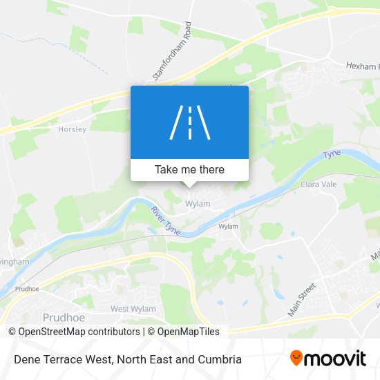 Dene Terrace West map