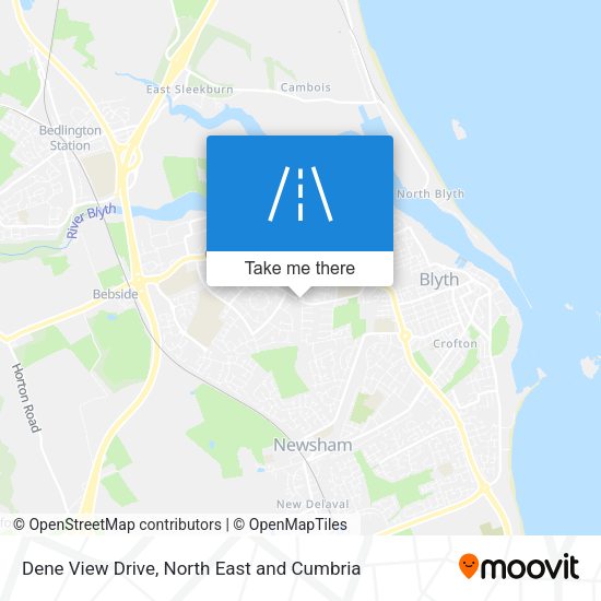 Dene View Drive map