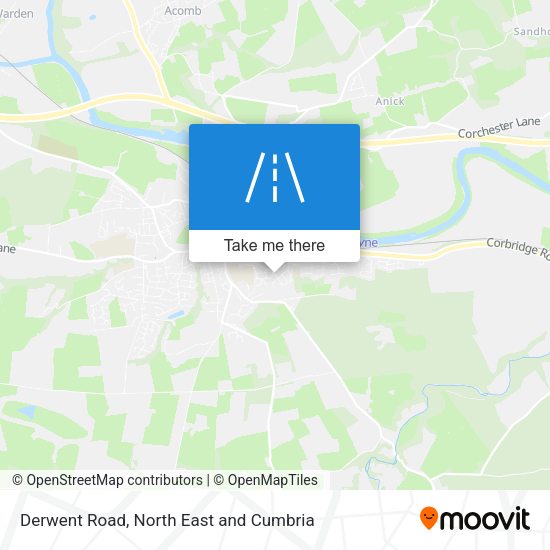 Derwent Road map
