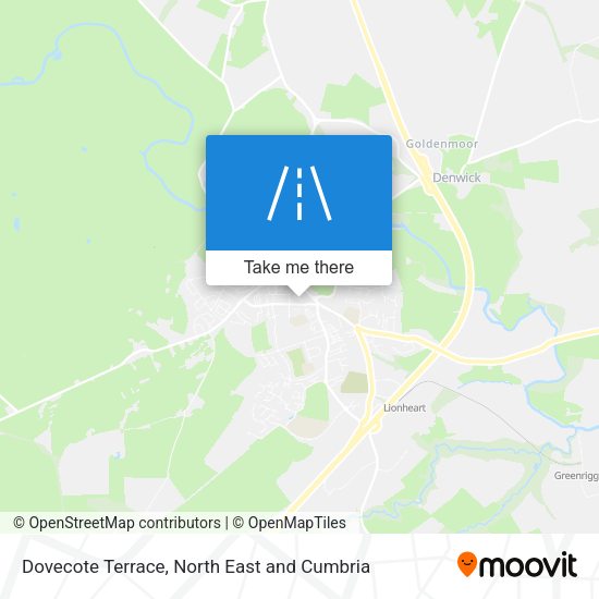 Dovecote Terrace map