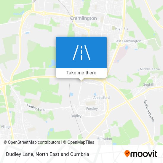 Dudley Lane map