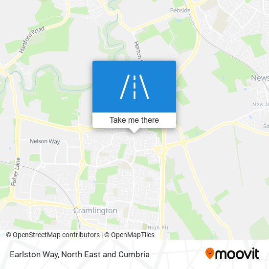 Earlston Way map