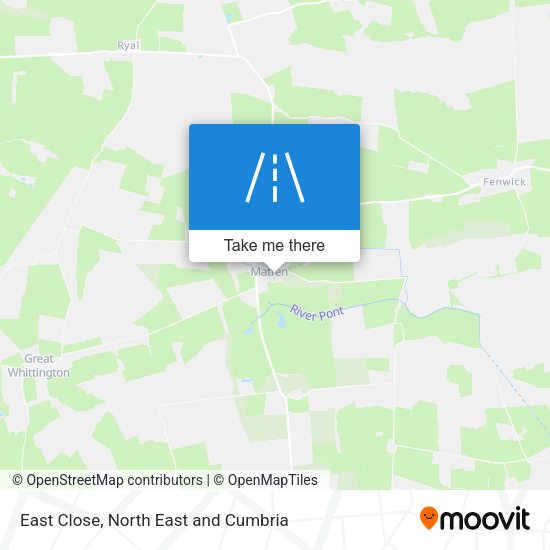East Close map