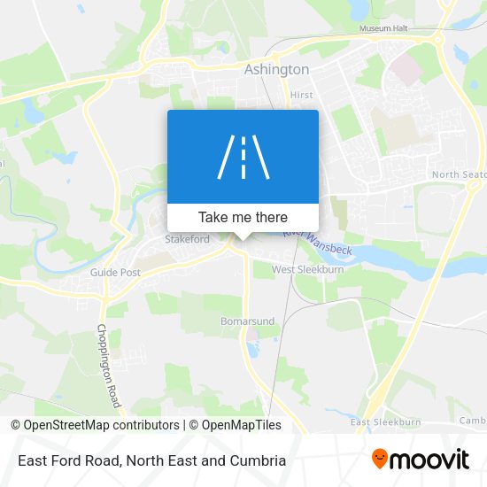 East Ford Road map
