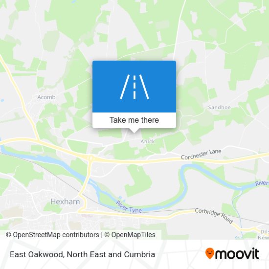 East Oakwood map