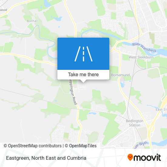 Eastgreen map