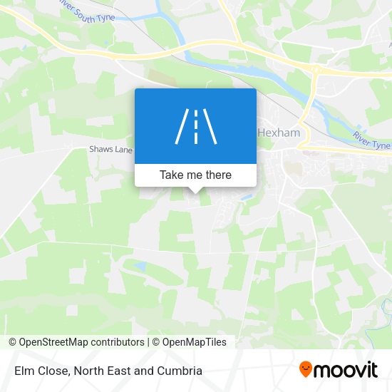 Elm Close map