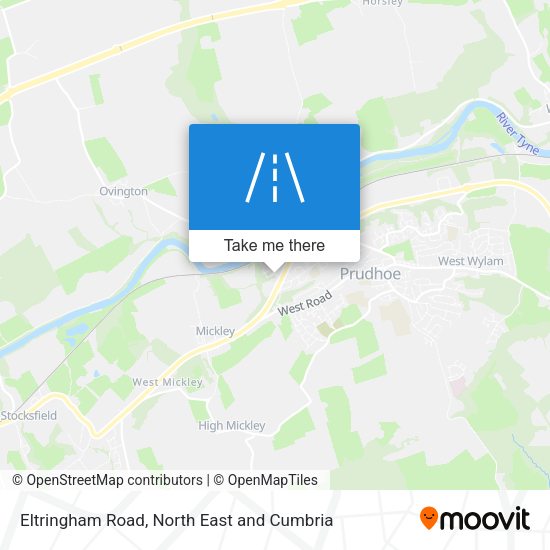 Eltringham Road map