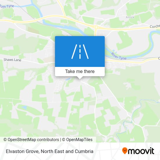 Elvaston Grove map