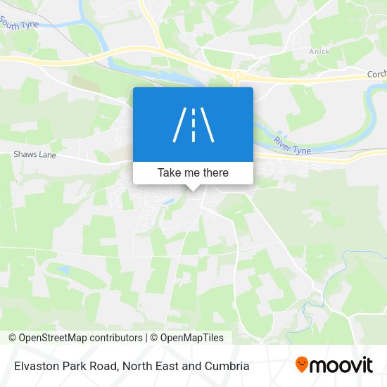 Elvaston Park Road map