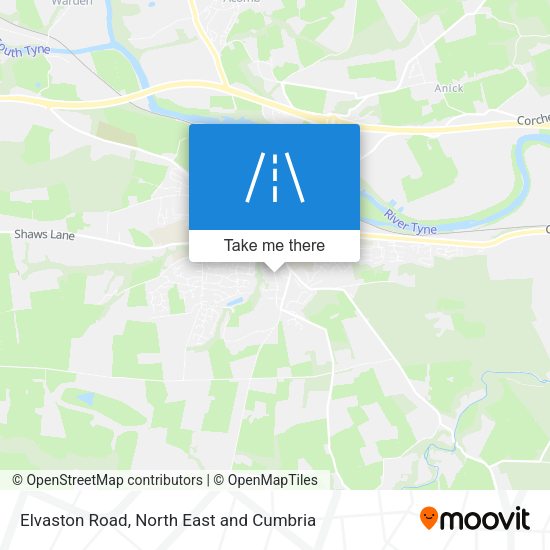 Elvaston Road map