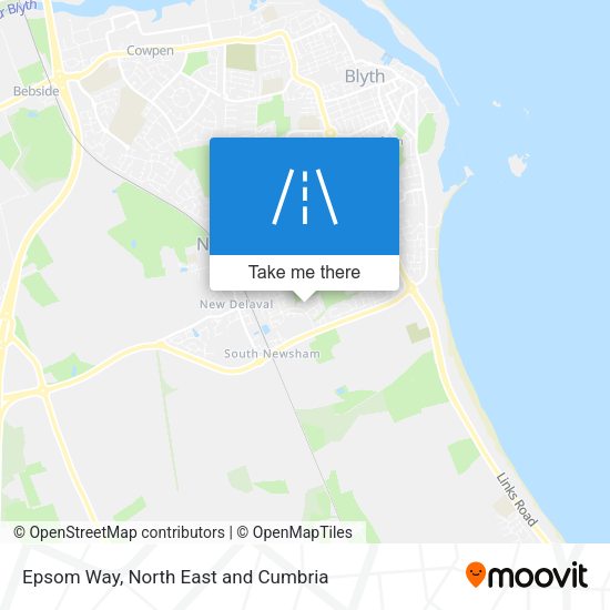 Epsom Way map