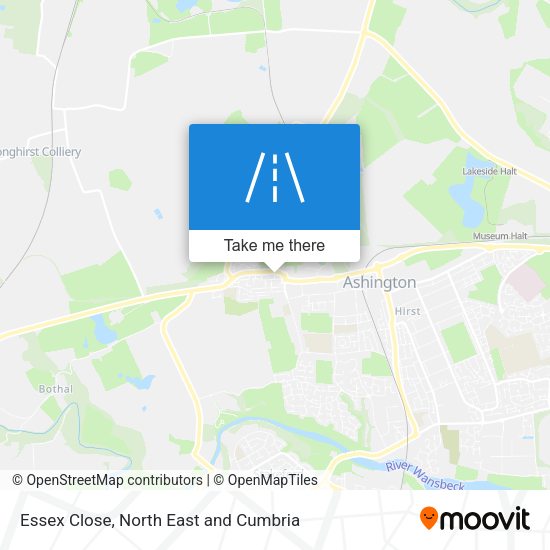 Essex Close map