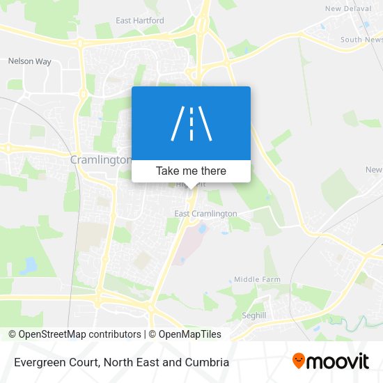 Evergreen Court map