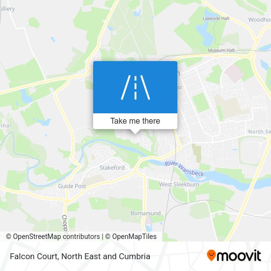 Falcon Court map