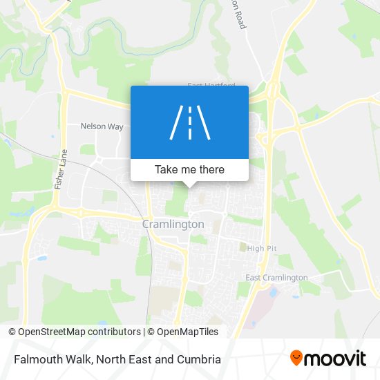 Falmouth Walk map