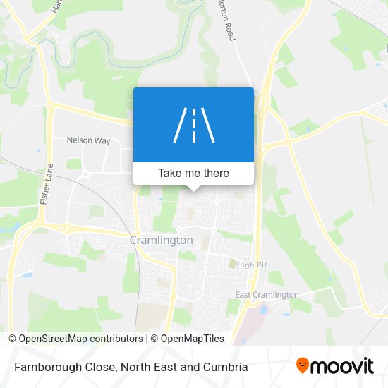 Farnborough Close map
