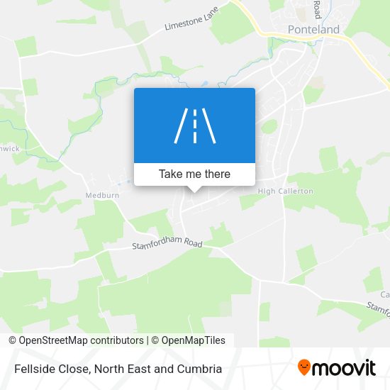 Fellside Close map