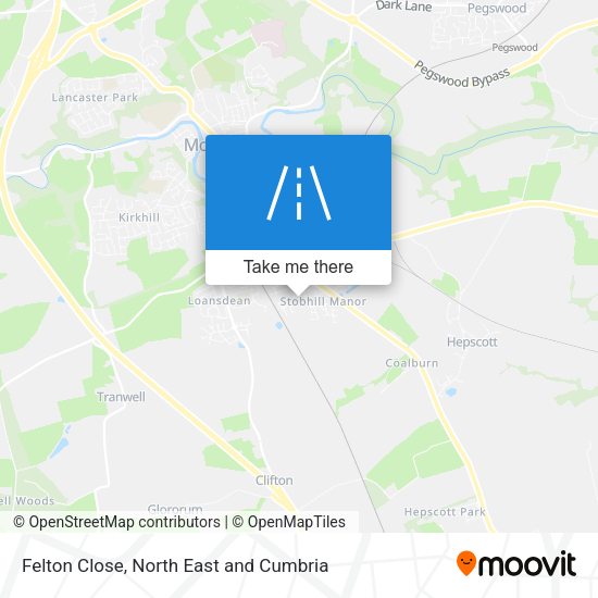 Felton Close map