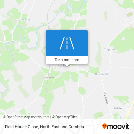 Field House Close map