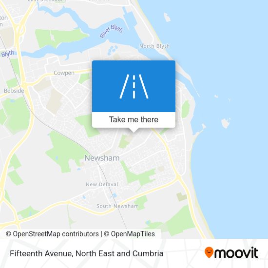Fifteenth Avenue map