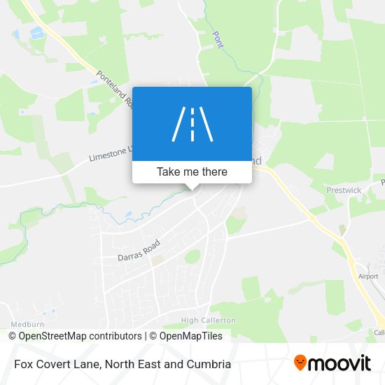Fox Covert Lane map