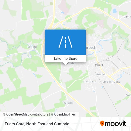 Friars Gate map