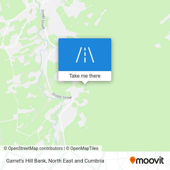Garret's Hill Bank map