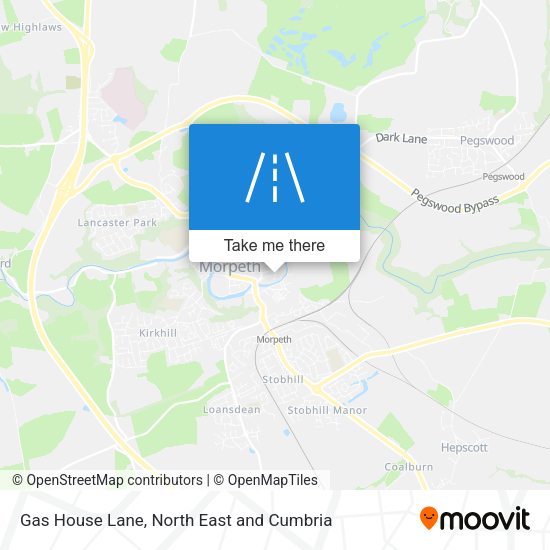 Gas House Lane map