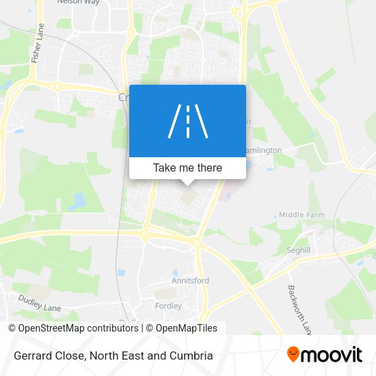 Gerrard Close map