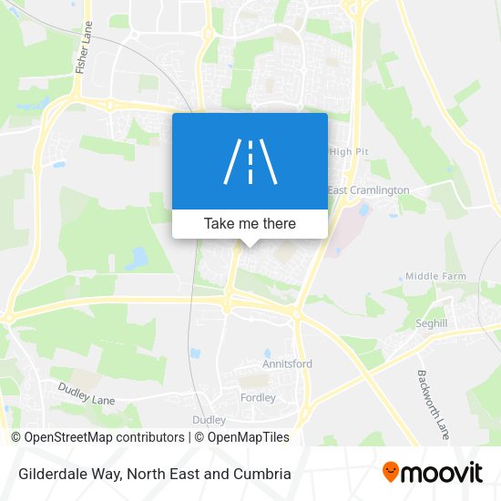 Gilderdale Way map