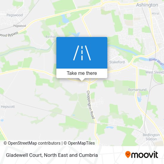 Gladewell Court map