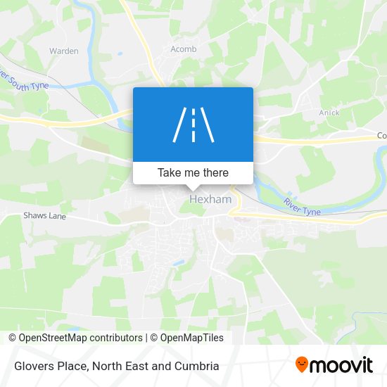 Glovers Place map