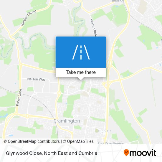 Glynwood Close map