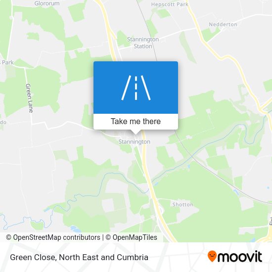 Green Close map